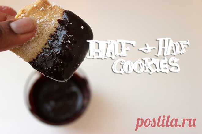 Half and Half Cookies – chocolateforbasil