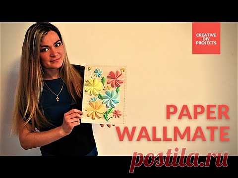3D декор стены. Картина из бумаги для летнего декора комнаты.