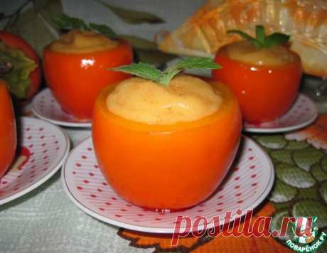 Мягкое мороженое из хурмы и банана