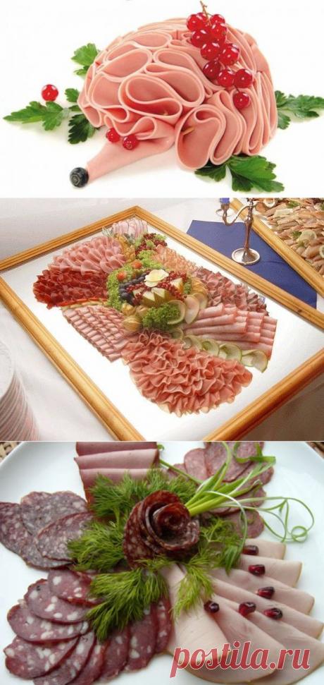 Как красиво нарезать колбасу? | Кулинарные рецепты!