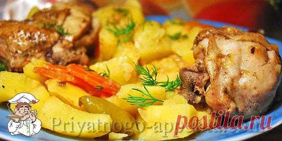 Курица с картошкой в мультиварке