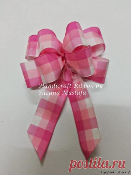 Как красиво завязать бант из лент. Фото мастер-класс