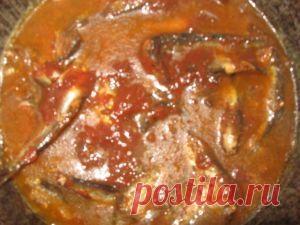 Килька , приготовленная в домашних условиях .