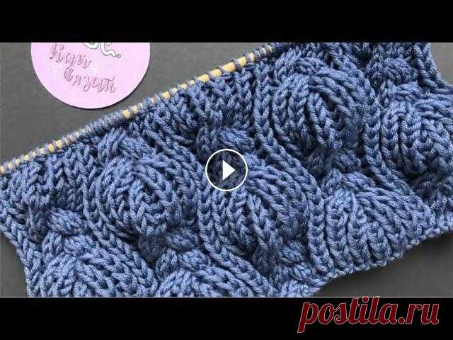 Узор из кос и патентных петель/How to knit a scarf В этом видео вяжем красивый узор из кос и патентных петель. Вяжем по схеме, схему показываю в конце видео. Необходимо набрать число петель кратное 24+...