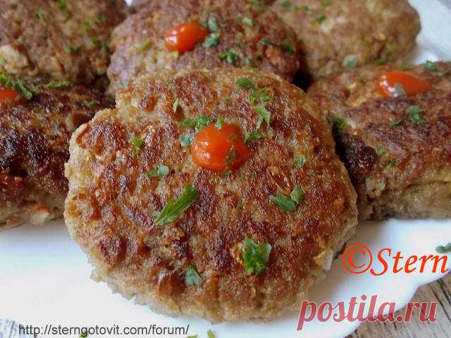 Котлеты с баклажанами/кабачками