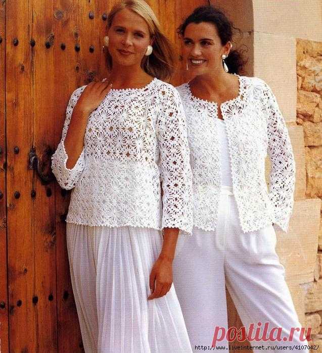 СВЯЖИТЕ КРЮЧКОМ: ЛЕТНИЕ МОДЕЛИ АЖУРНЫМИ МОТИВАМИ