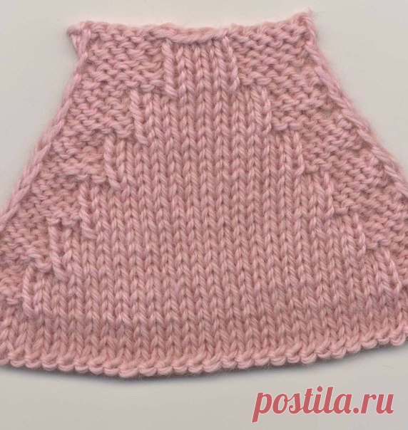 Учимся вязать регланную линию "Лесенка"