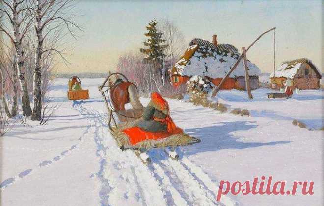Художник Андрей Егоров. Зимние пейзажи.