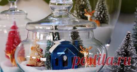 How to: Make an Apothecary Jar Snow Village
