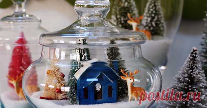 How to: Make an Apothecary Jar Snow Village