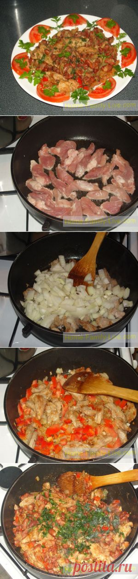 Лобио из красной фасоли - пошаговый рецепт - блюдо из фасоли