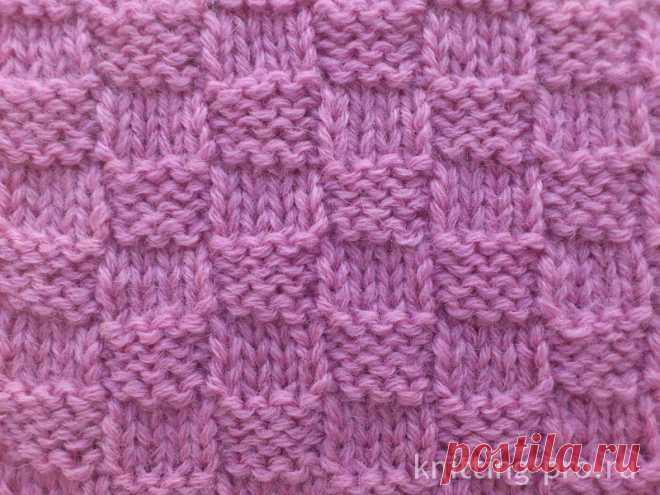 Узор "Шахматка" - knitting-pro.ru - От азов к мастерству