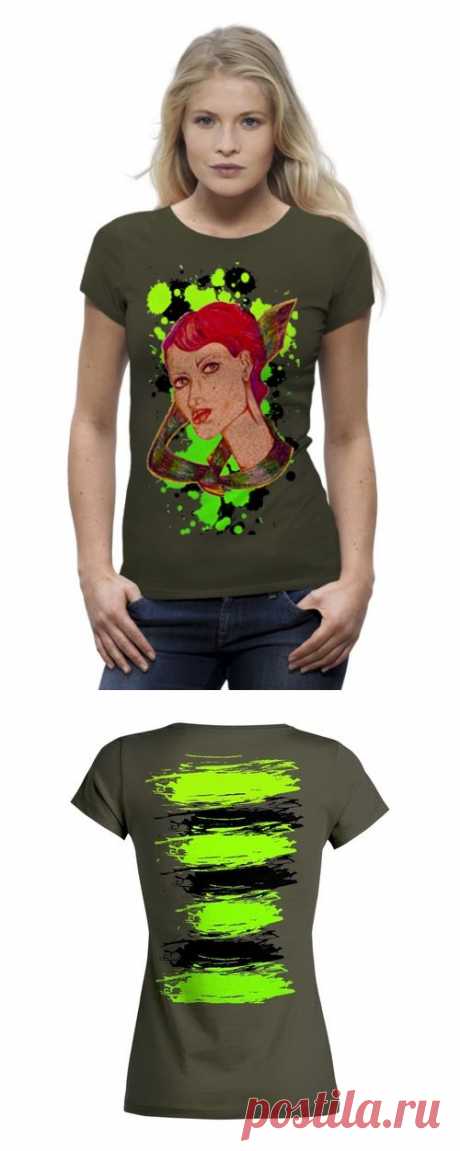 Футболка Stella Wants (Женская) &quot;Девушка в галстуке.&quot; от Printissimo - Printio