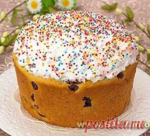 Пасхальный кулич на сметане