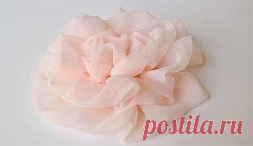 Цветы из ткани