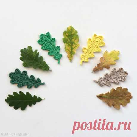 Вязаные Дубовые листья – HandMade39.ru