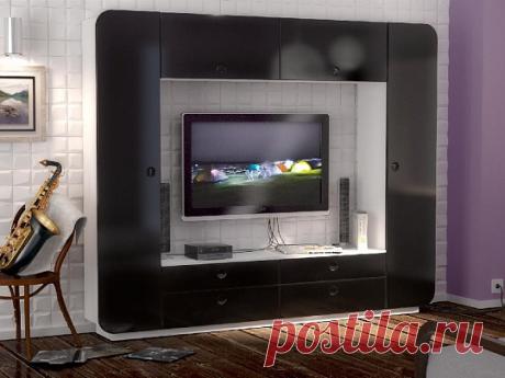 Стенка "Неон" Black Edition - купить за 18025 руб в Екатеринбурге