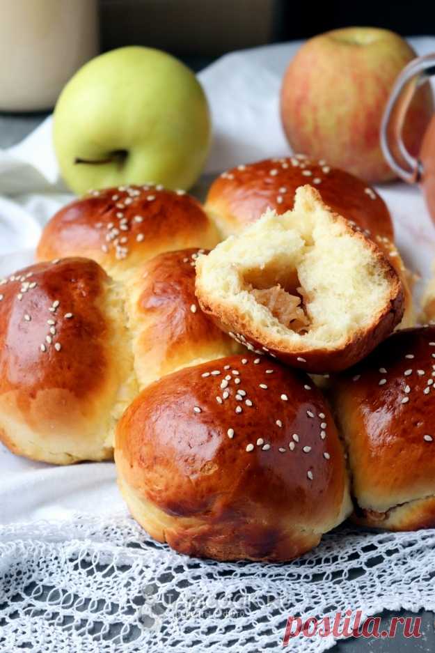Булочки с яблоком и корицей — рецепт с фото на Русском, шаг за шагом. Мягкие, ароматные булочки с яблоками и корицей, приготовленные из дрожжевого теста. #рецепт #рецепты #рецептик #булочки #выпечка #булочки #кчаю #чаепитие