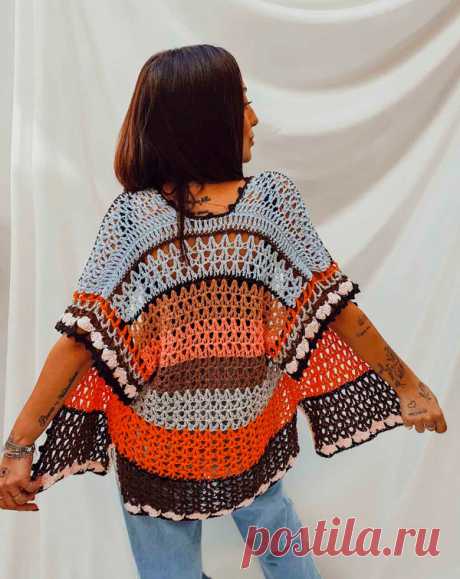 Kimomo de Crochê com Fio Balloon Amigo - Blog do Bazar Horizonte