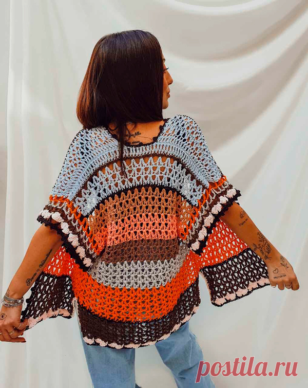 Kimomo de Crochê com Fio Balloon Amigo - Blog do Bazar Horizonte