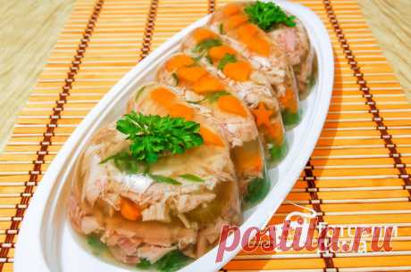 Заливное из курицы - пошаговый рецепт с фото на Готовим дома