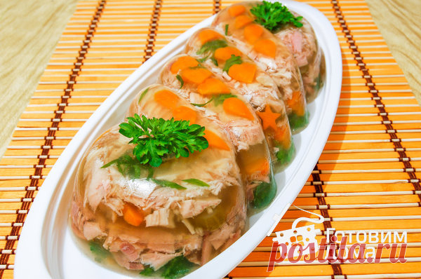 Заливное из курицы - пошаговый рецепт с фото на Готовим дома