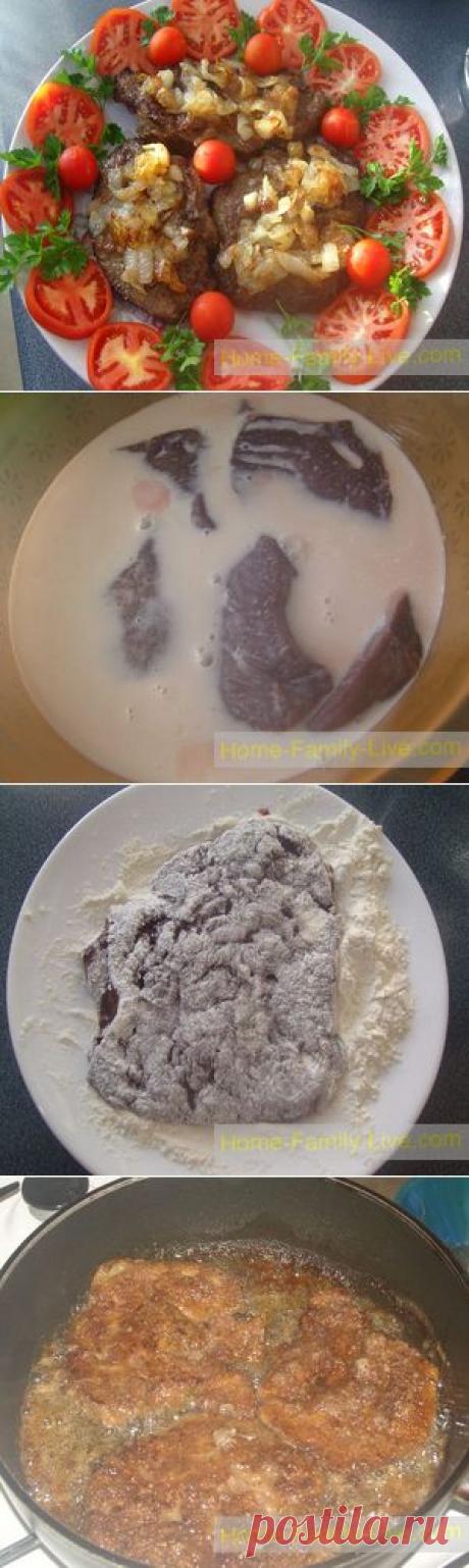 Отбивные из печени - пошаговый кулинарный рецепт с фотоКулинарные рецепты