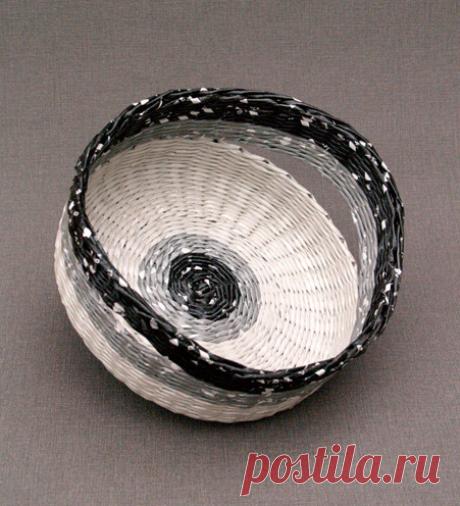 Плетение из газет: Красота от BluReco,+2 МК