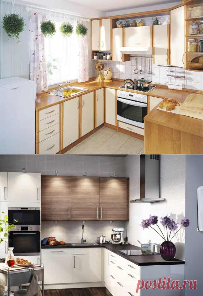 Небольшие кухни: как обустроить маленькое кухонное помещение?