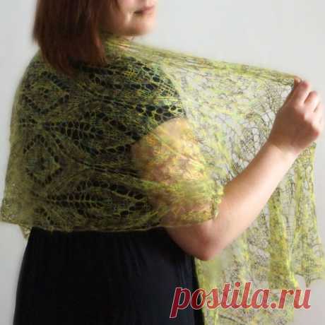 Kid Mohair Print (250 м / 25 г 70% кид мохер, 30% полиамид) 2 мотка цвет 511, спицы № 4 с леской 60 см, бросовая нить, крючок, трикотажная игла