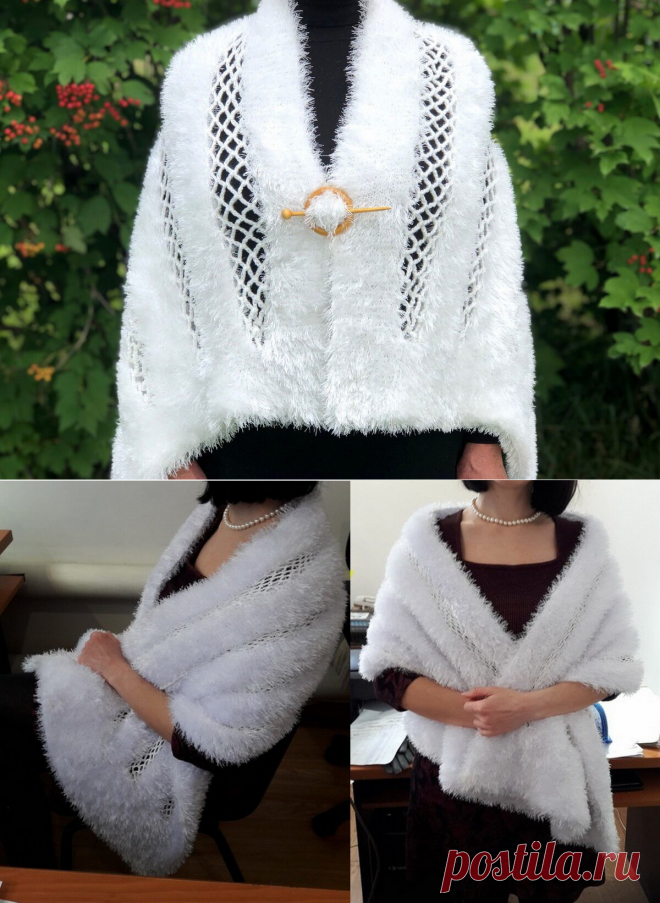 Вот какой красивый палантин можно связать всего за неделю. А выглядеть вы в нем будете просто потрясающе | Ольга knits спицами и крючком | Яндекс Дзен