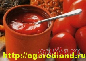 Рецепт домашнего кетчупа.