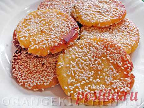Блинчики из рисовой муки с кунжутом и тыквой - Рецепты