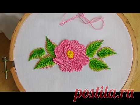 Hand Embroidery: Flower stitch - YouTube