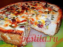 Кулинарные рецепты / Отзывы / Пирог из овсяных хлопьев и курицы с овощной начинкой | Вкусная кулинария в простых рецептах