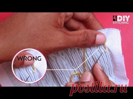 DIY Stitching Tutorial for Beginners - 01 | Smocking Patterns