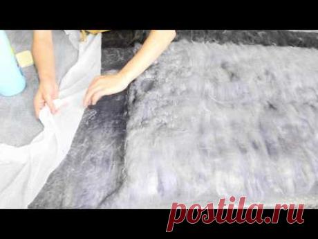 Как свалять жилет из шерсти. Урок 13.