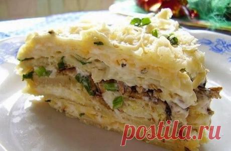 Шпротный торт | Банк кулинарных рецептов