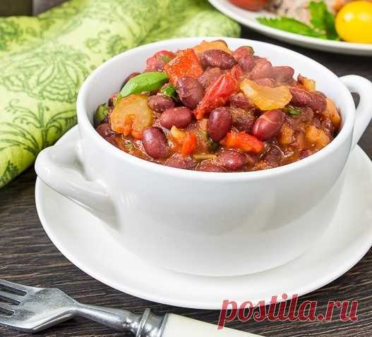 КРАСНАЯ ФАСОЛЬ, ТУШЕННАЯ С ОВОЩАМИ