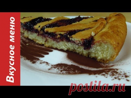 Постный пирог с вареньем / jam cake
