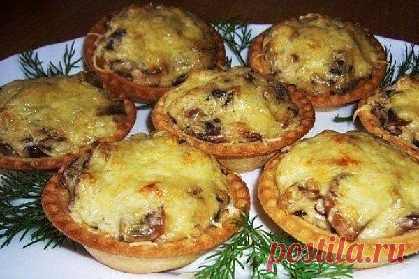 Жюльен в тарталетках ⋆ Кулинарная страничка🎄