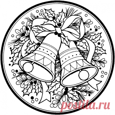 Рождественские раскраски