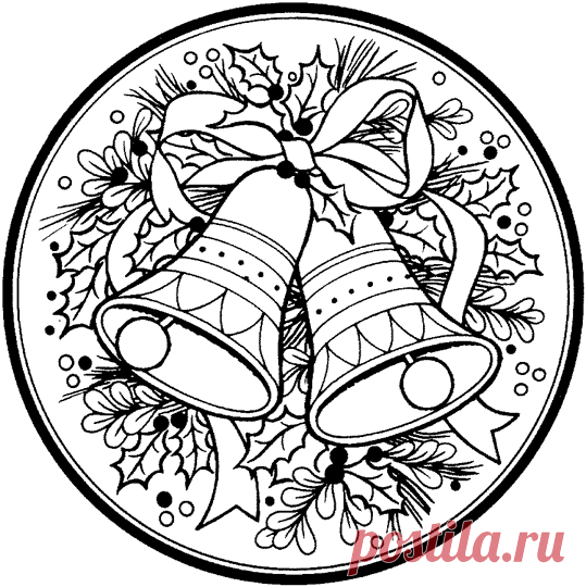 Рождественские раскраски