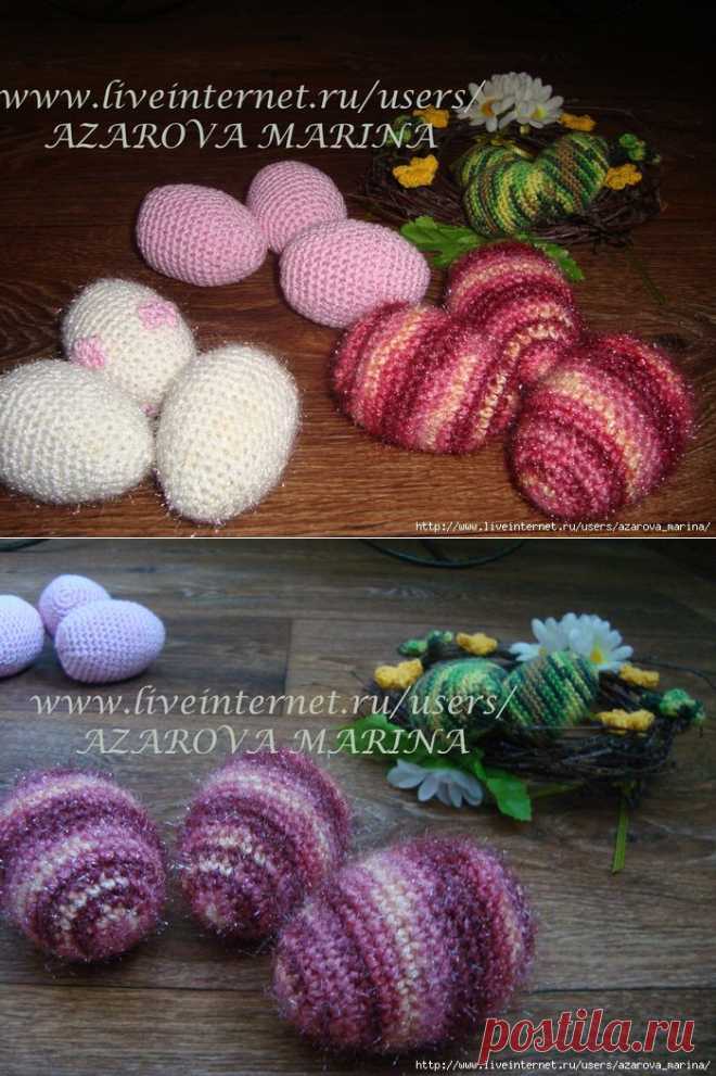 Вязаные Пасхальные яйца.