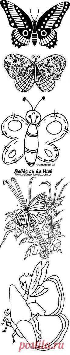 ШАБЛОНЫ, ТРАФАРЕТЫ-9. БАБОЧКИ..