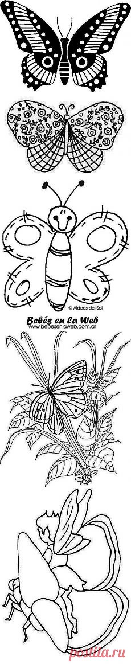 ШАБЛОНЫ, ТРАФАРЕТЫ-9. БАБОЧКИ..