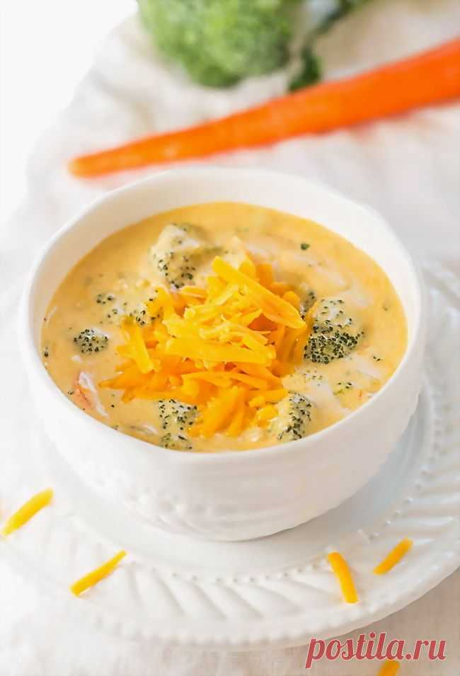АППЕТИТНЫЕ БЛЮДА БЕЗ МЯСА
Суп с брокколи и сыром