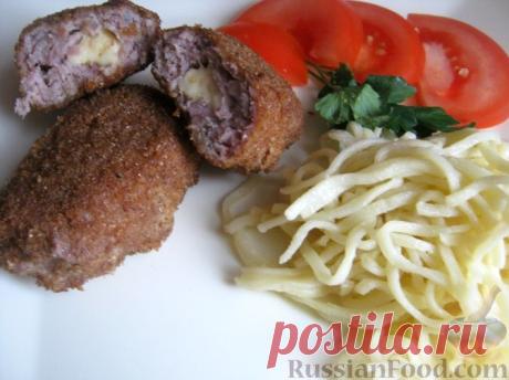 Рецепт: Котлеты из индейки с сыром на RussianFood.com