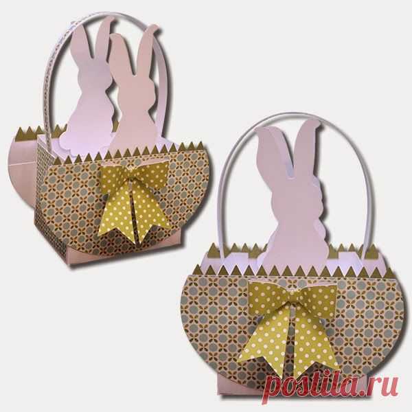 Bits of Paper: Bunny Basket and Card!