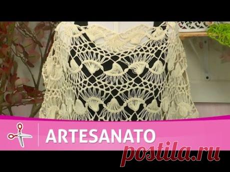 Vida com Arte | Blusa em crochê de grampo por Eliete Massi - 10 de Setembro de 2016